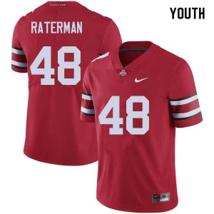 Youth Ohio State Buckeyes #48 Clay Raterman Red NCAA Jersey 993272-522