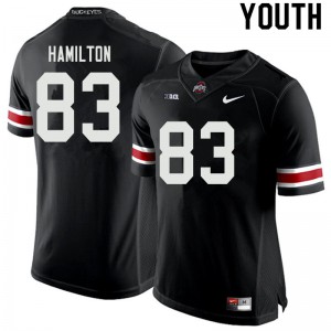 Youth OSU Buckeyes #83 Cormontae Hamilton Black Stitched Jerseys 932878-400