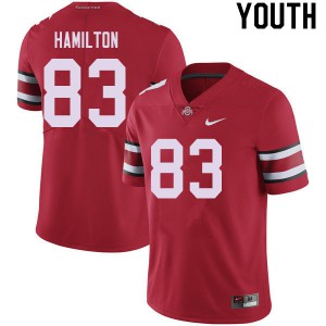 Youth Ohio State Buckeyes #83 Cormontae Hamilton Red Football Jerseys 902069-764
