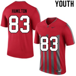 Youth Ohio State #83 Cormontae Hamilton Retro NCAA Jersey 632410-484