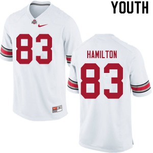 Youth Ohio State Buckeyes #83 Cormontae Hamilton White College Jersey 150057-384