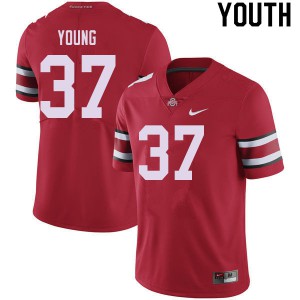 Youth Ohio State #37 Craig Young Red Stitched Jersey 431782-696