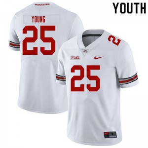 Youth Ohio State Buckeyes #25 Craig Young White Stitch Jerseys 337415-292