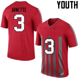 Youth OSU #3 Damon Arnette Throwback Game College Jersey 236032-991