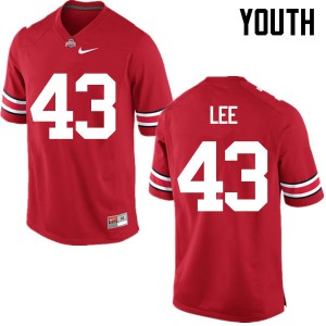 Youth Ohio State Buckeyes #43 Darron Lee Red Game High School Jerseys 916955-889