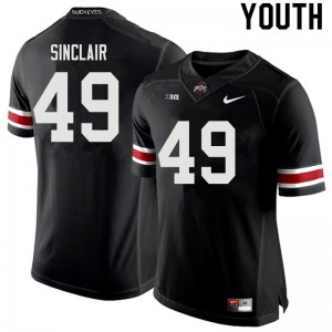Youth OSU #49 Darryl Sinclair Black Football Jerseys 363267-749