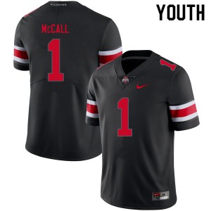Youth Ohio State #1 Demario McCall Blackout Football Jerseys 483926-114