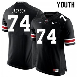Youth Ohio State #74 Donovan Jackson Black Player Jersey 500377-565