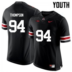 Youth Ohio State #94 Dylan Thompson Black Game Stitch Jersey 339255-589