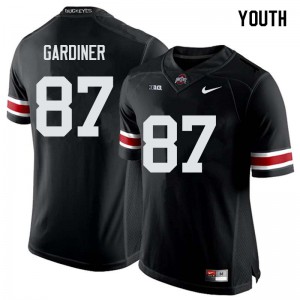 Youth Ohio State #87 Ellijah Gardiner Black NCAA Jerseys 297613-333
