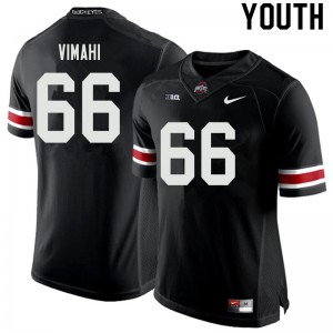 Youth OSU Buckeyes #66 Enokk Vimahi Black Stitched Jersey 457821-762