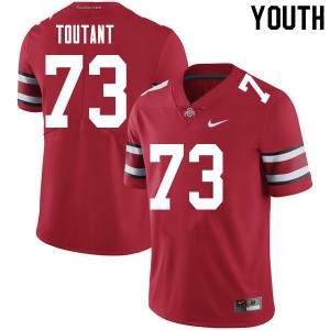 Youth Ohio State #73 Grant Toutant Red Stitch Jersey 305256-652