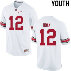 Youth Ohio State Buckeyes #12 Gunnar Hoak White Embroidery Jersey 769397-275