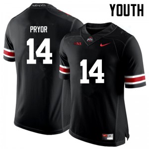 Youth OSU Buckeyes #14 Isaiah Pryor Black Game Stitch Jerseys 560787-257