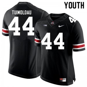 Youth Ohio State #44 J.T. Tuimoloau Black Embroidery Jerseys 983851-828