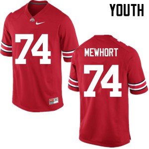 Youth Ohio State #74 Jack Mewhort Red Game Player Jersey 767665-797
