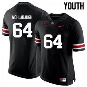 Youth Ohio State Buckeyes #64 Jack Wohlabaugh Black Game Embroidery Jersey 595866-793