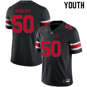 Youth OSU #50 Jackson Kuwatch Blackout Stitch Jerseys 285062-596