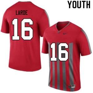 Youth Ohio State #16 Jagger LaRoe Retro Stitched Jerseys 658162-898