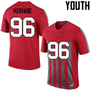 Youth Ohio State #96 Jake McQuaide Throwback Game Official Jerseys 102574-977