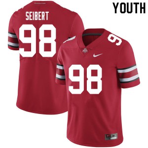 Youth OSU #98 Jake Seibert Red College Jerseys 686653-112