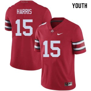 Youth Ohio State #15 Jaylen Harris Red College Jersey 219487-512
