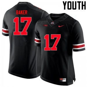 Youth OSU #17 Jerome Baker Black Limited Stitched Jerseys 218705-503