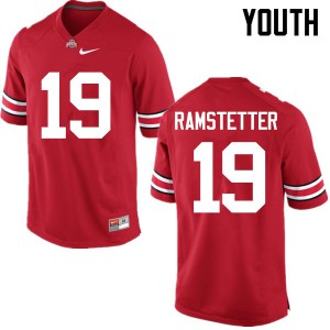 Youth Ohio State #19 Joe Ramstetter Red Game Football Jersey 787483-691