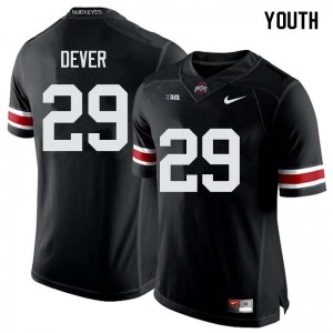 Youth Ohio State #29 Kevin Dever Black College Jerseys 256636-819