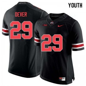 Youth Ohio State #29 Kevin Dever Blackout Alumni Jersey 906535-425