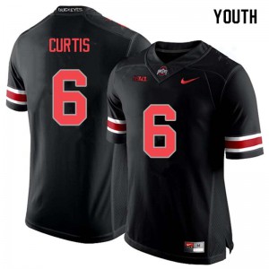 Youth OSU #6 Kory Curtis Blackout Player Jersey 244598-303