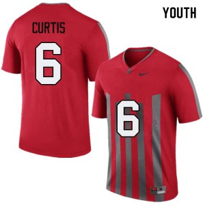 Youth Ohio State #6 Kory Curtis Throwback College Jerseys 686424-778
