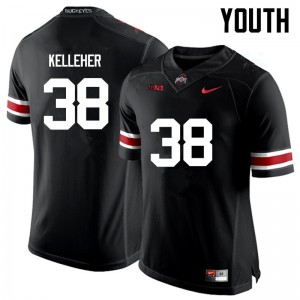 Youth OSU #38 Logan Kelleher Black Game High School Jerseys 175026-726