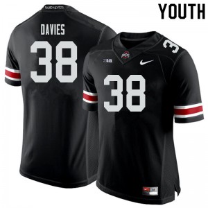 Youth Ohio State Buckeyes #38 Marvin Davies Black High School Jersey 419100-305