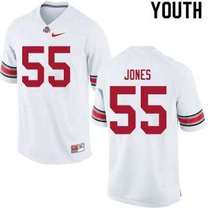 Youth Ohio State Buckeyes #55 Matthew Jones White Alumni Jersey 955325-463