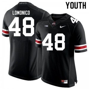 Youth OSU Buckeyes #48 Max Lomonico Black Football Jersey 466158-743
