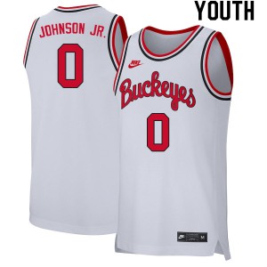 Youth OSU #0 Meechie Johnson Jr. Retro White College Jersey 942491-311