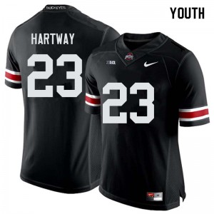 Youth Ohio State #23 Michael Hartway Black High School Jerseys 499529-696