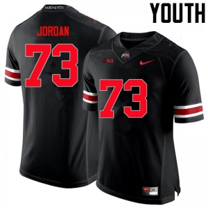 Youth Ohio State Buckeyes #73 Michael Jordan Black Limited Embroidery Jersey 681139-580
