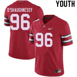 Youth Ohio State #96 Michael O'Shaughnessy Red Official Jerseys 402893-501