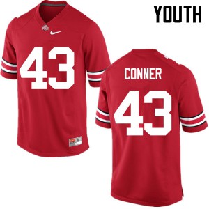 Youth OSU #43 Nick Conner Red Game NCAA Jersey 267066-273