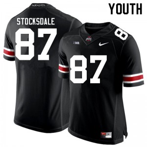Youth Ohio State Buckeyes #87 Reis Stocksdale Black NCAA Jersey 984103-623