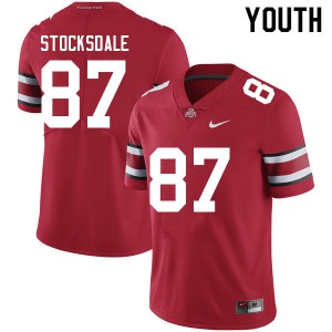 Youth OSU #87 Reis Stocksdale Red College Jersey 120546-737