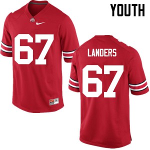Youth OSU Buckeyes #67 Robert Landers Red Game High School Jerseys 709959-323