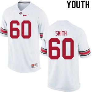Youth Ohio State Buckeyes #60 Ryan Smith White College Jersey 986198-493