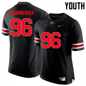 Youth Ohio State #96 Sean Nuernberger Black Limited Embroidery Jersey 681729-708