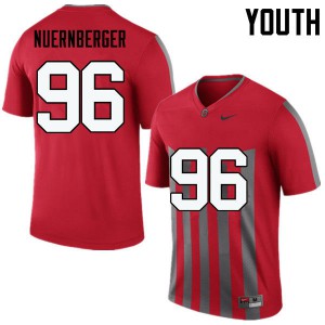 Youth Ohio State #96 Sean Nuernberger Throwback Game High School Jerseys 617466-327