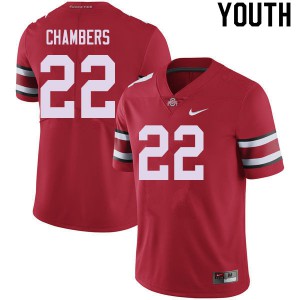 Youth Ohio State #22 Steele Chambers Red College Jersey 679072-780