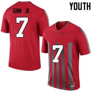 Youth Ohio State #7 Ted Ginn Jr. Throwback Game Embroidery Jerseys 384149-176
