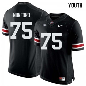 Youth OSU #75 Thayer Munford Black College Jerseys 889330-587
